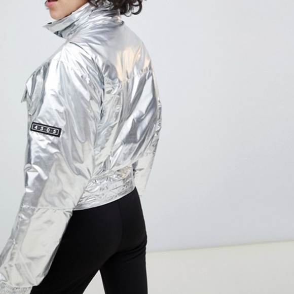 ASOS 4505 Metallic Ski Bomber Jacket - Picture 2 of 6